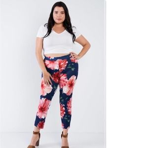 Water Color Floral Leggings